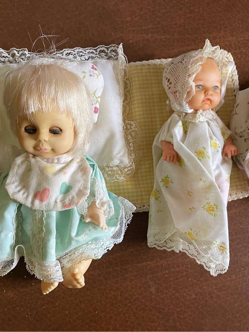 Vintage Miniature Dolls Hug-A-Bye, Cititoy, Russ Berrie, Bundle of Three